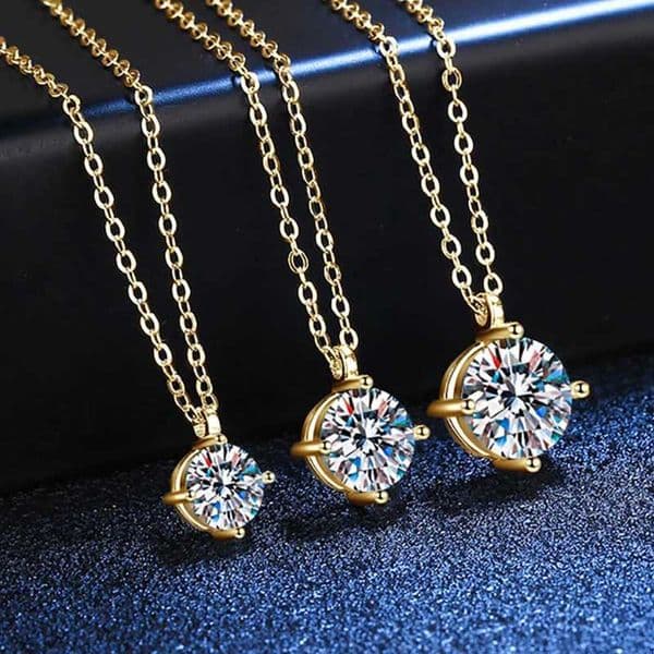 OXTAO 1CT 2CT 3CT Cl Moissanite Pendant Necklace 925 Sterling Silver D Color Glittering Diamond Ladies Real Jewelry GiftXJ250510