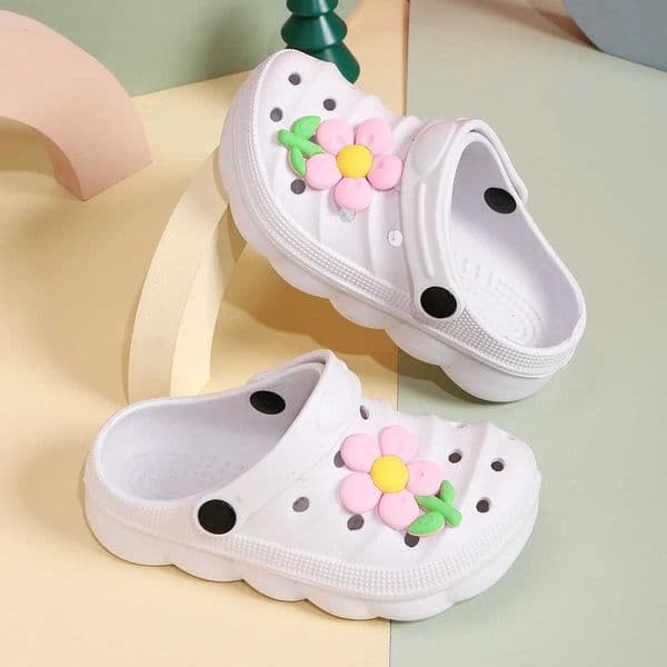 New Non-Slip Girls Sandals Garden Shoes Cute Big Flower Children Sandals Kids Slippers Beach Kids Outdoor Sandals Summer Product Z250510