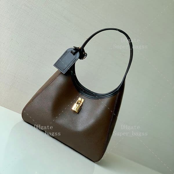 Mirror quality Hobo bag The - Drop handbag 28CM shoulder bag Luxury designer bag Coated canvas cowhide leather Bag with box LT01A1
