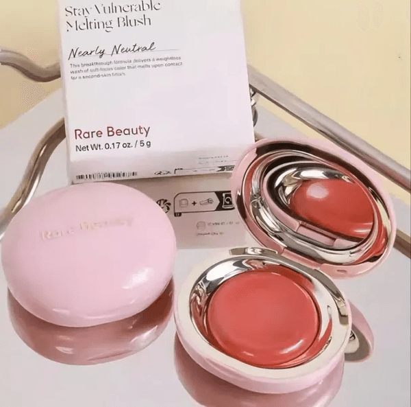 Rare Beauty Persistent Waterproof Rare And Beautiful Luster Cheek Blush 5g Neutral Dark Purple Rose Makeup Powder Blush Cream