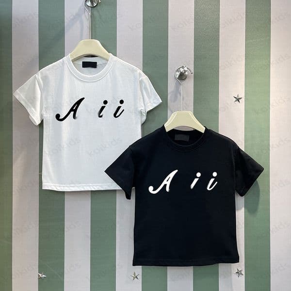 Kids Designer T Shirts Luxury Pure Cotton Tshirts Child Short Sleeves -8 Desigenrs Unisex Tops Luxe Letter Print Short Sleeve Shirts DLD2505145