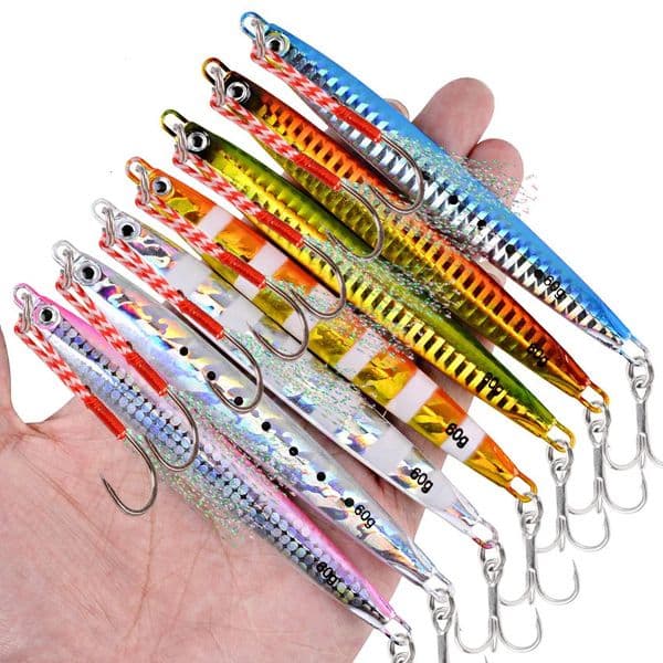 35pcs Super Long Metal Casting Jigs Fishing Lures 7G-60G Shore Cast Jigging Pesca Spoon Jig Sea Saltwater Fishing Lure Tackle 250514