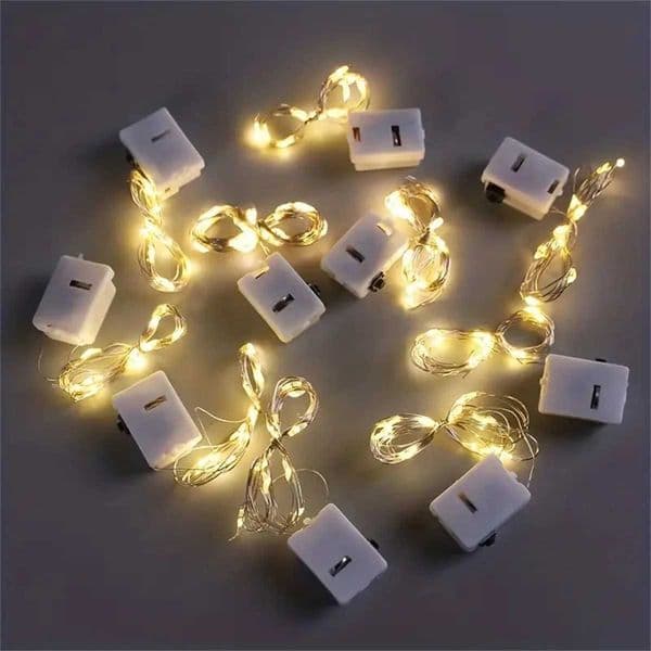 4PC/10PC/40PC LED2M20LED Fairy Battery Powered String Lightexcluding batteryUsed for WeddingPartyBedroomBouquet Decoration Z250514