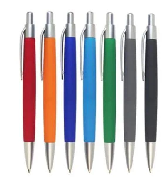 Wholesale Plastic Rubber Printing Fast Delivery Black Refill Ballpoint Pen Ball Pen Promotional Pen LL