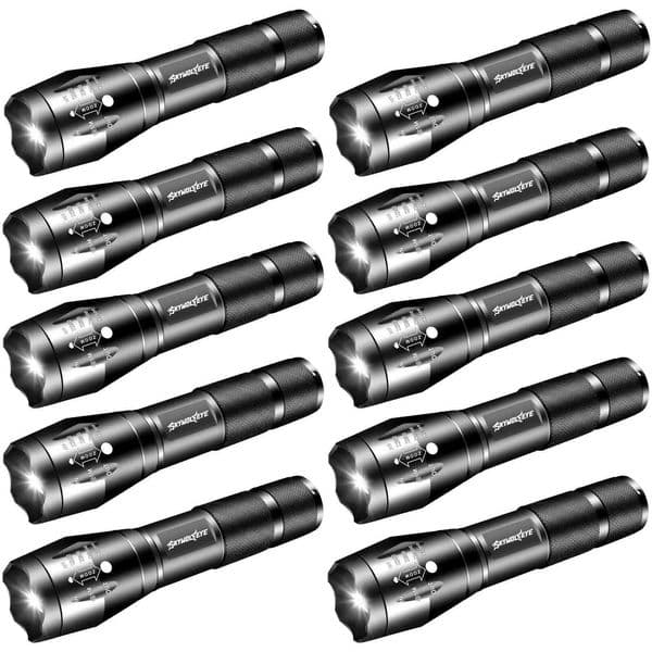 Skywolfeye 10Pcs Super Bright LED Flashlights Emergency Small Torches with 5 Modes for Camping Mountaineering Outdoor Z250514
