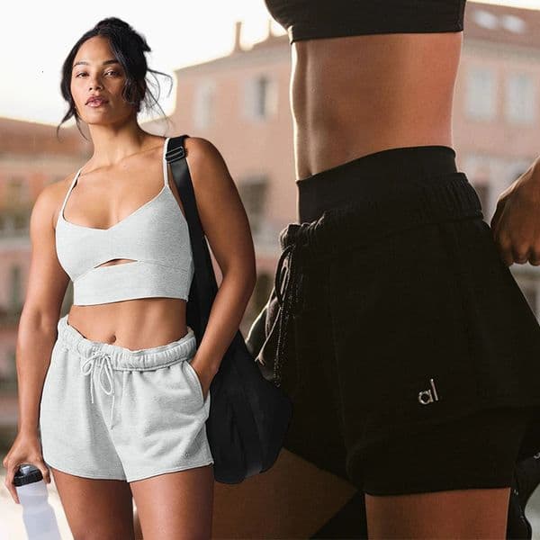 Short Womens Loose Wide Leg Shorts Casual and Fashionable Yoga Sports Comfortable Jogging Fitness Black Grey 250515