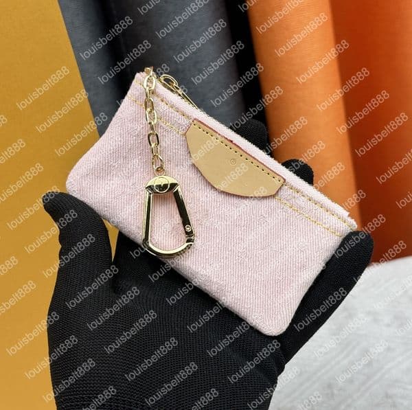 Pink Denim Designer Wallet Blue Denim Bag Key Coin Purse Zipper Wallet Long Short Wallets Flower Letter Luxury Bag Travel Wallet Card Holder Purse with box