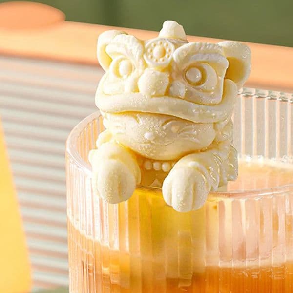 Versatile Silicone Lion Ice Cube Mold Perfect for Chocolate Coffee Tea More Creative Kitchen Gadget Parties Home 250515BJ