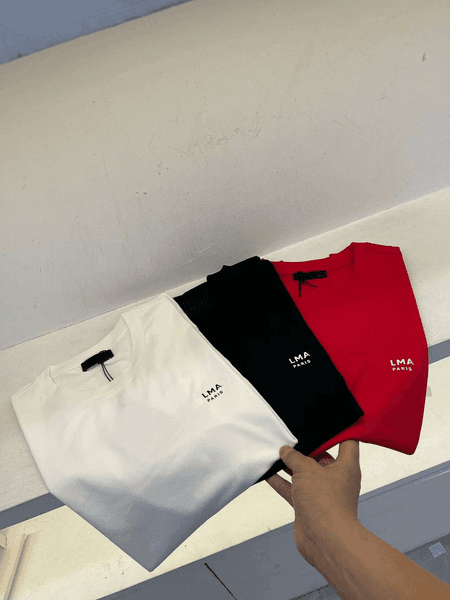 2025 Fashion Printing T-Shirts Letter Round Neck Short-Sleeved T-Shirt Men's Women's Loose Sports Tops