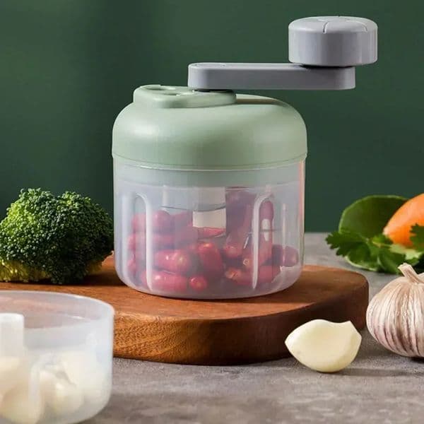 Multi functional vegetable chopper small food processing machine manual crank Mincer tool garlic kitchen y250409