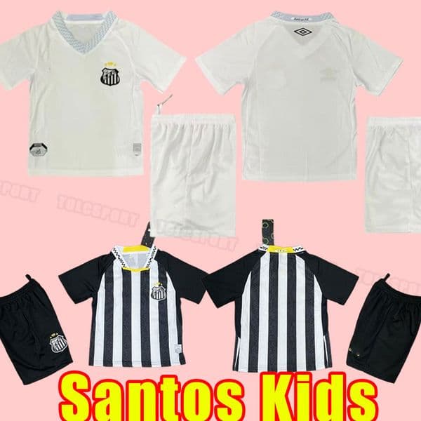 Kits FC SANTOS soccer jerseys football shirt EMERSON SOTELDO PELE KAIO JORGE MARINHO RODRYGO CARLOS SANCHEZ F.JONATAN home away kids 2025 2026 child