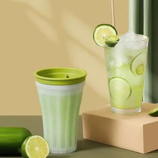 TPE Smoothie Cup Pinch Homemade Crushed Ice Slush Squeeze Diy Cold Beverage Home Kitchen Accessories Make 250515BJ