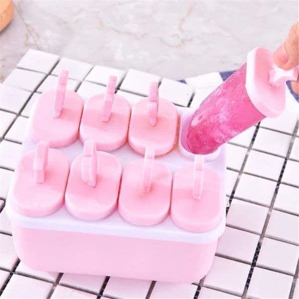 Popsicle Molds 68 Grid Ice Pop Food Grade Silicone Cream Mold DIY Homemade Reusable Easy Release Make 250515