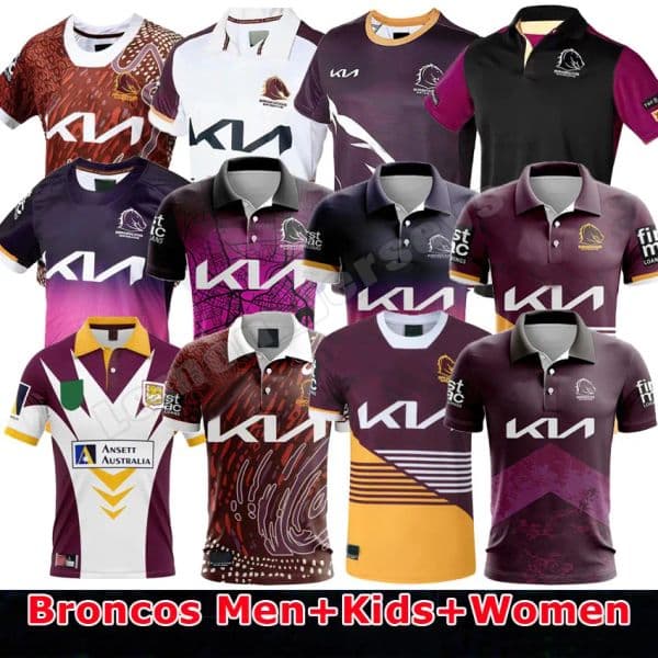 2024 2025 Broncos Rugby Jerseys Training 24 25 brisbane broncos Home Away Vest Men Women Kids Kits League Vest Indigenous Training Hoodie Shirts Top S-5XL