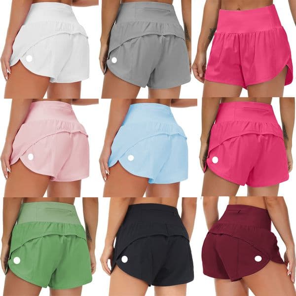 track Rise Lined 3 inch yoga Workout hot Shor Speed up Short Women's High Waisted Running Quick Dry Athletic jump close skin have ed Loose Pilates Jogging XJ260206