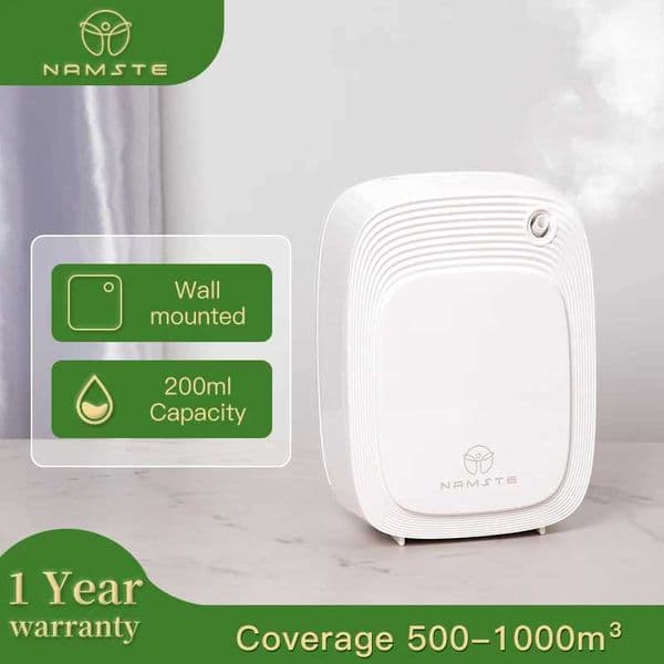 NAMSTE Aromatic Home Fragrance Device Wall Mounted Electric Aroma Diffuser Automatic Fragrance Essential Oil Diffuser For Hotel W250516