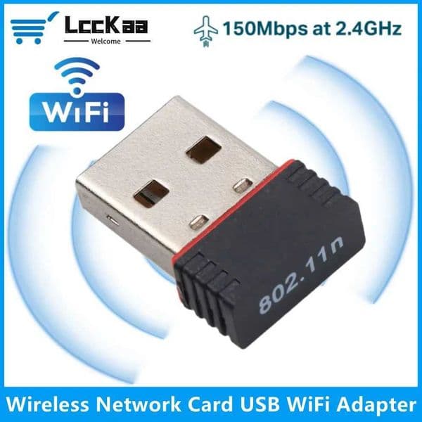 LccKaa 150Mbps USB Wifi Adapter 802.11n Antenna Wireless USB WiFi Receiver Dongle Network Card External Wi-Fi For Desktop Laptop X250516