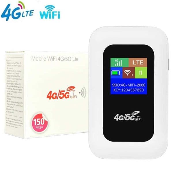 4G LTE Router Wireless Wifi Router 3000mAh Portable Pocket Mifi Modem Sim Card Slot 150Mbps Mobile Wifi Hotspot for Outdoor Car X250516