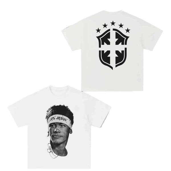 2026New Neymar American Star Cotton Short-sleeved T-shirt Men Women Clothing Athleisure Print Fashion Oversize Casual Tee 26H0507