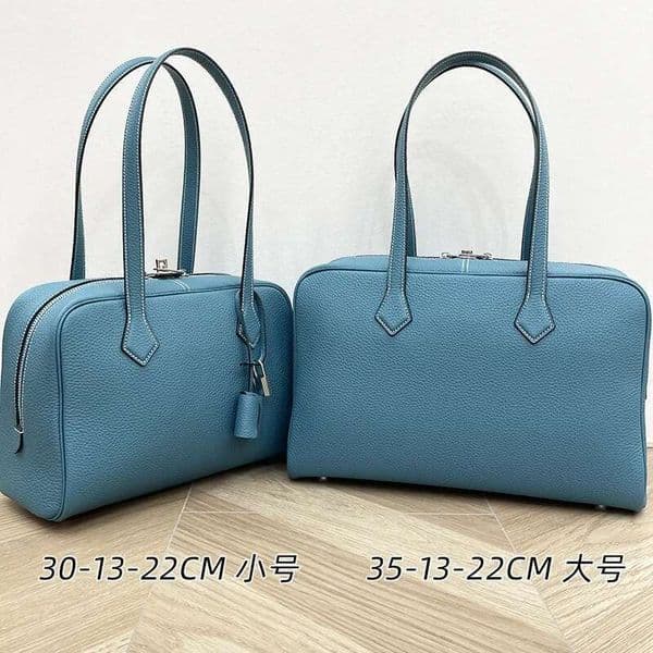 High Quality Designer Bags New High-End First-Layer Cowhide Large-Capacity Boston Commuter Portable Shoulder Underarm Travel Casual Luxury Bag1