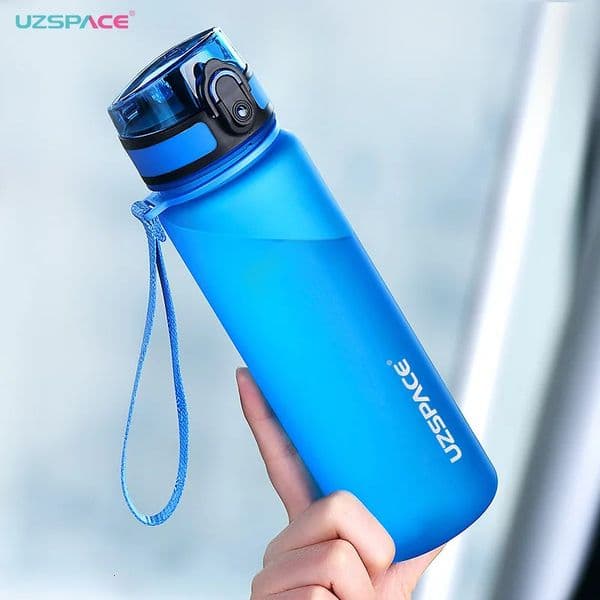 UZSPACE Sports Water Bottle BPA Free 5001000ml Tritan Frosted Plastic Leakproof Shaker Tea Filter Cup For Outdoor Travel Gym 250515