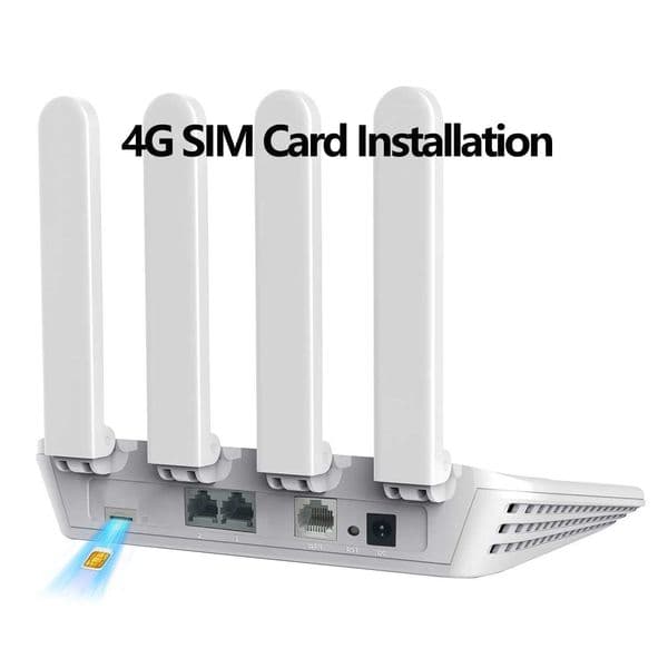 Zbtlink 4G WiFi Router WI FI SIM Card EC200AEUHA Modem 2.4Ghz 4GHz Dual Band WiFi 300Mbps 2 LAN WAN LTE Roteador for Home X2505161