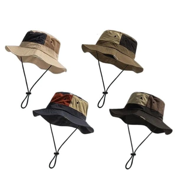 Sun Protection Bucket Hat Quickdry Fisherman hat Panama AntiUV Wide Brim Breathable Summer Man Women 250517