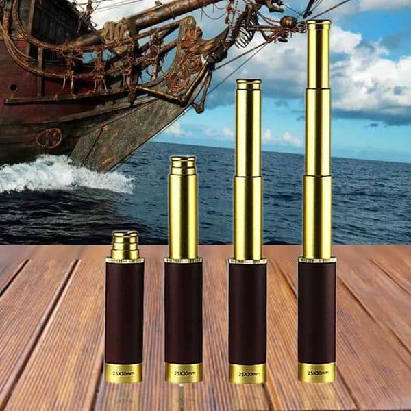 Professional 25X30 Pirate Monocular High Power Telescope Mini Portable Spotting Scope 5000m Long Range Spyglass Family Gifts Y250516