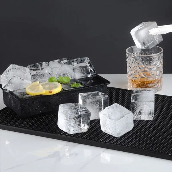 15 Square Ice Compartment Large Ice Cube Mold Silicone Easy Release Home Made Ice Diy Summer Drink Tools 250517