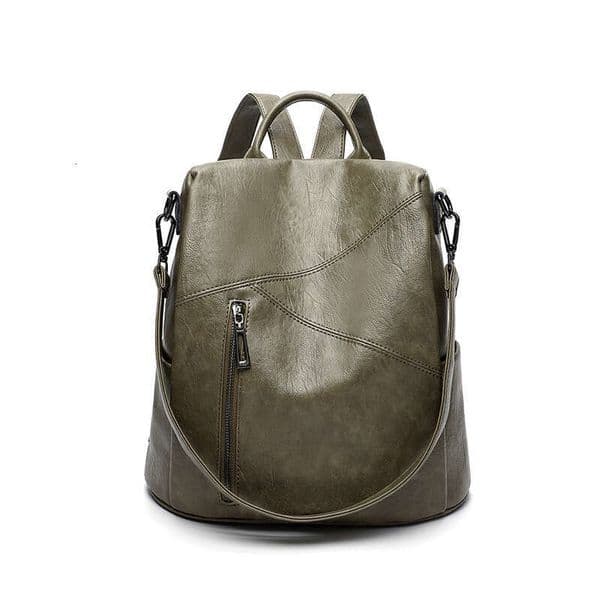 Korean Version Women's New 2025 Summer Versatile Soft Leather Backpack Large Capacity Casual Anti-Theft Travel Bag Multi-Purpose