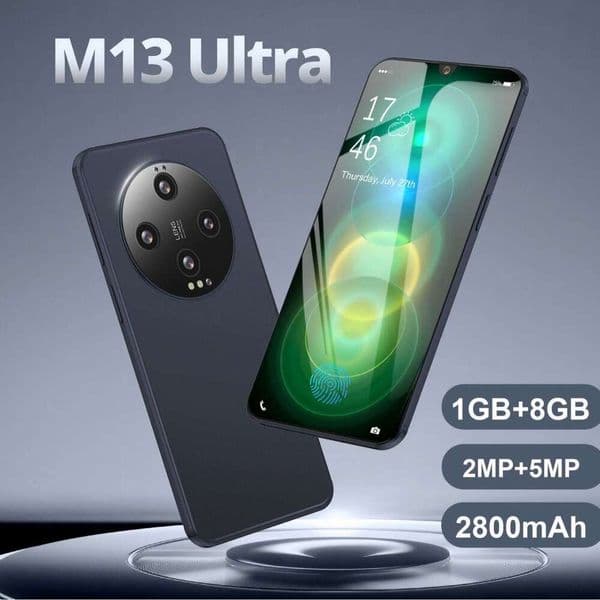 New M13 Ultra large screen 6.8-inch memory 1+8 one hot-selling smartphone Android Smartphone Camera Telephone HD Display Face Recognition thumbnail 2