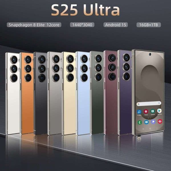 S25 Ultra Mobile 16+1T 2025 New style High end 7.3 Large Screen Smartphone (Jing)