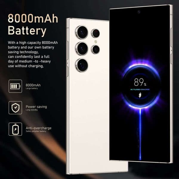 S24Ultra 7.3-inch screen Android 16+1T smart 4G mobile phone Unlock Touch Screen Phone Androids Camera Telephone HD Display Face Recognition