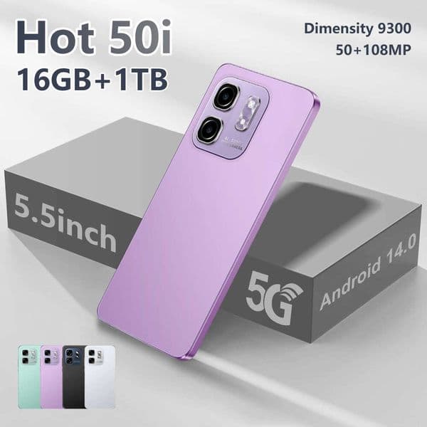 2025 New Hot 50i with 5.5-inch IPS screen and 1+16GB Android 8.1 smartphone factory thumbnail 2