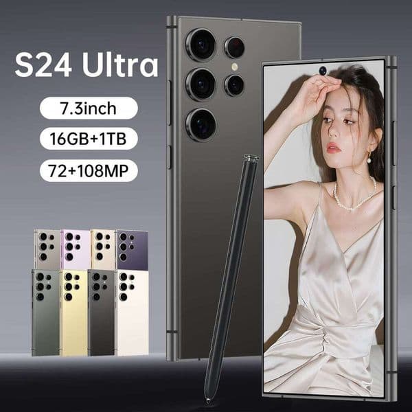 S24Ultra smartphone with 6.8 2025 New style large screen, 16GB+1TB
