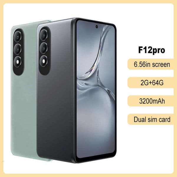 2025 New style Smartphone F12pro 2+64GB memory 3200mAh 16MP rear camera 6.56-inch large screen