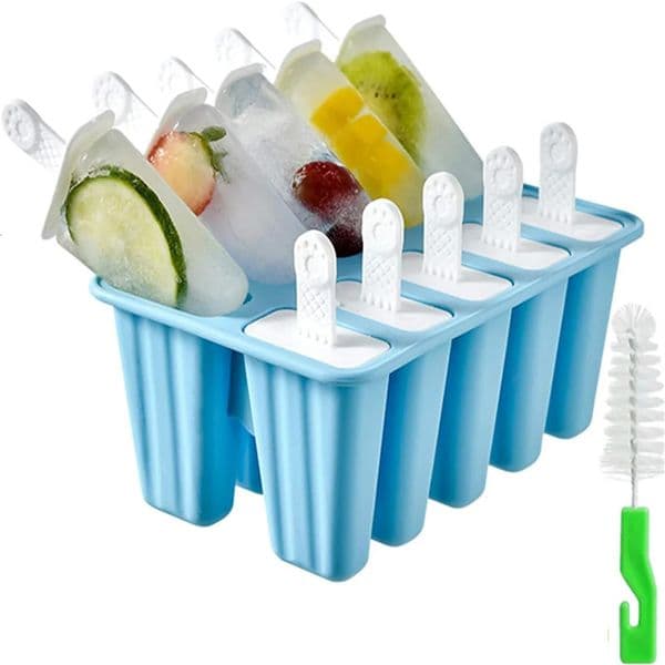 Popsicle molds 10 Pieces Popsicle Molds Silicone BPA Free Ice Pop Easy Release Popsicle Mold 10 sticks Ice Pop Easy Release Mold 250517BJ