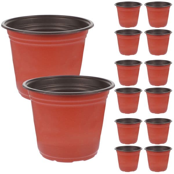50 Pcs Plastic Flower Pots Large Seedling Starter Nursery Planter Containers Succulent Potting Garden Supplies With