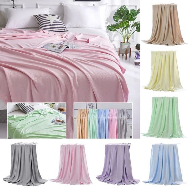 Summer Cooling Blanket Air Conditioning Quilt Skin-friendly Bamboos Fiber Light And Thin Breathable Cooling Quilt For Home 250517