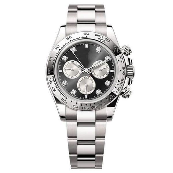 Luxury 40mm Automatic Mechanical Watch Model 126506 Full Stainless Steel Multi Color Dial 2813 Movement Sports Style Mens Designer Wristwatch Gift Choice