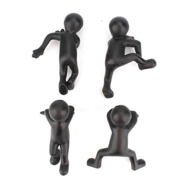4pcs Flower Pot Hugger Decorations,Statue for Miniature Garden,Climbing Pot Hugger Figurine Ornaments for Office Garden Accent Bookshelf Home Decor