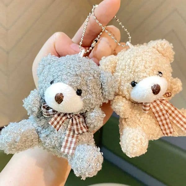 New Sle Hot sale Cute Teddy Bear Pendant Plush Doll Little Bear Doll Small Doll Bag Soft Cute Accessories Keychain FemaleXJ250520