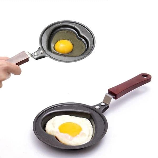 Heart Sha Frying Pans Mini Cute Non Stick Stainless Steel Creative Breakfast Egg Pan Lovely Home Kitchen Cooking Tools Y260522
