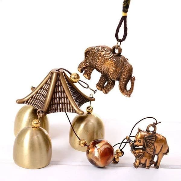 1Pcs Antique Wind Chime Copper Yard Garden Outdoor Living Decoration Metal Chimes Gift 250521