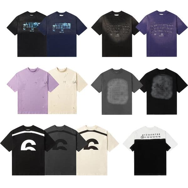 Men's T Shirts Designer Mens T-shirt Letters Printed Casual T-shirts Summer Cotton Loose Short-sleeve Tops Trendy Streetwear