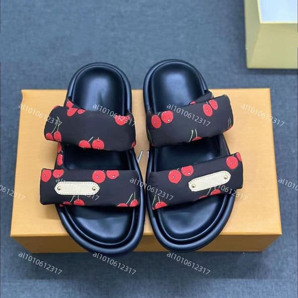 2025 Luxury Genuine Leather sandal Slipper Casual Shoe summer beach gladiator Mules hasp New womans Flat Slide Designer Sliders platform sandale 35-42