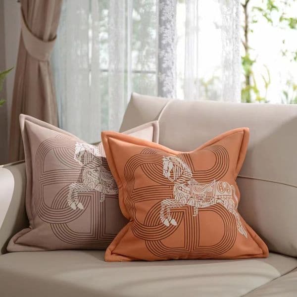 American soft and delicate breathable warm cotton cashmere printed throw case cover sofa bedroom cushion case model room furnishings M260228