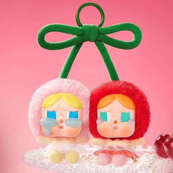 2026 New Labubu New Cherry Crybaby Love God's Tears Series Hanging Card Keychain Pendant Plush Sweet cologne Doll Kawaii Ornament perfume Gi