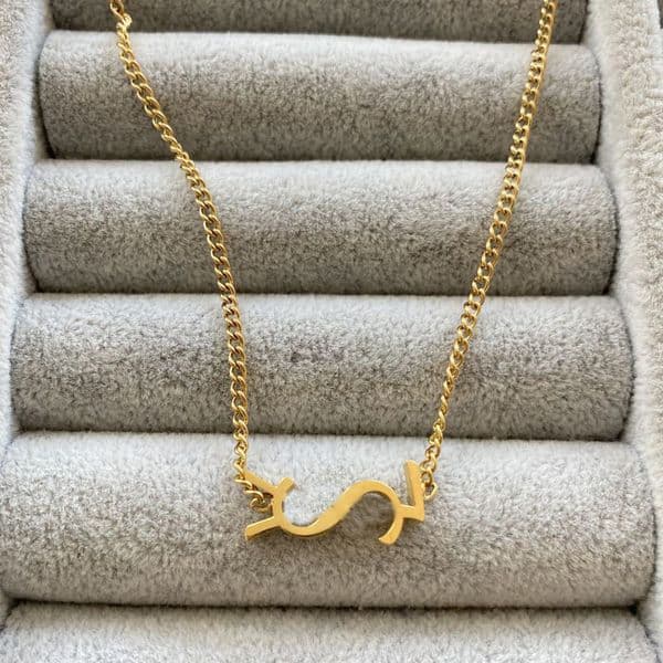 Gold Plated Luxury Brand Necklace Bracelet Earrings Stainless Steel Simple Letter Pendant Bracelets Fashion Sets For Women