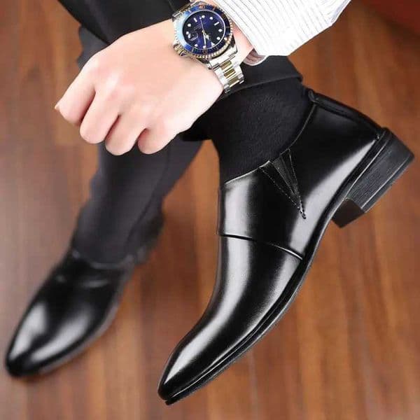 Leather Casual Pointed Toe Business Social Shoe for Men Elegant and Classic High Quality Fi Dress Shoes Man Low Price SuitXJ250522